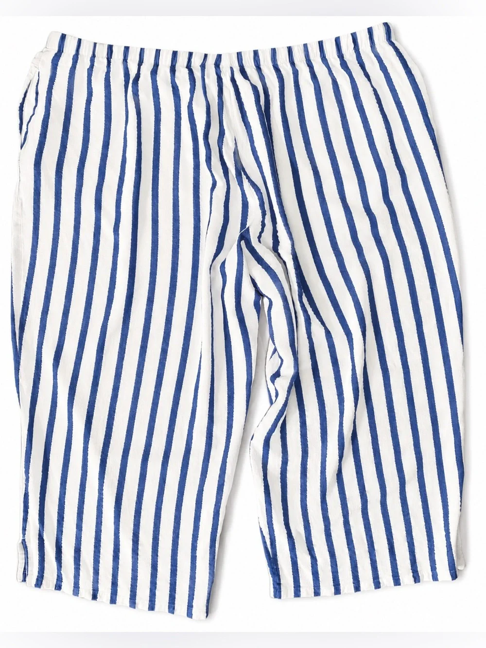 Women's Pajamas Blue & White Striped Set XL - Picture 7 of 10